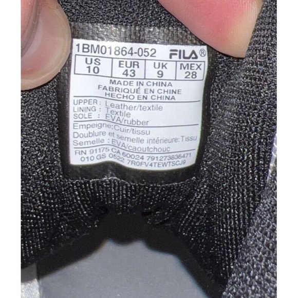 FILA MB Mens Suede Basketball Shoes Size 10 Gray Black White Jamal Mashburn main image 8